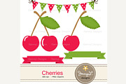 Cherry Digital Paper, a Pattern Graphic by JennyL Designs (Thumbnail 2 of 4)