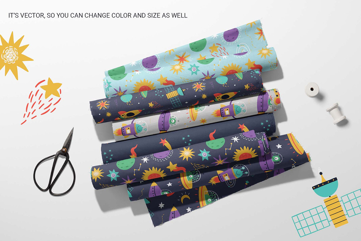 Space Adventures | 100% hand drawn, a Decorative Illustration by Irina Ostapenko (Photo 9 of 9)