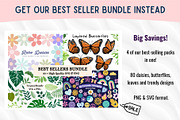 Cute Boho Flower Bundle - SVG PNG, an Object Graphic by Createble (Thumbnail 6 of 6)