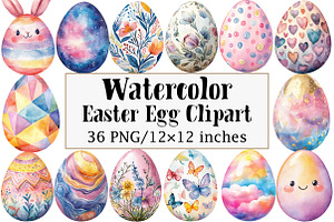 Easter Egg Clipart, an Illustration by Design Market
