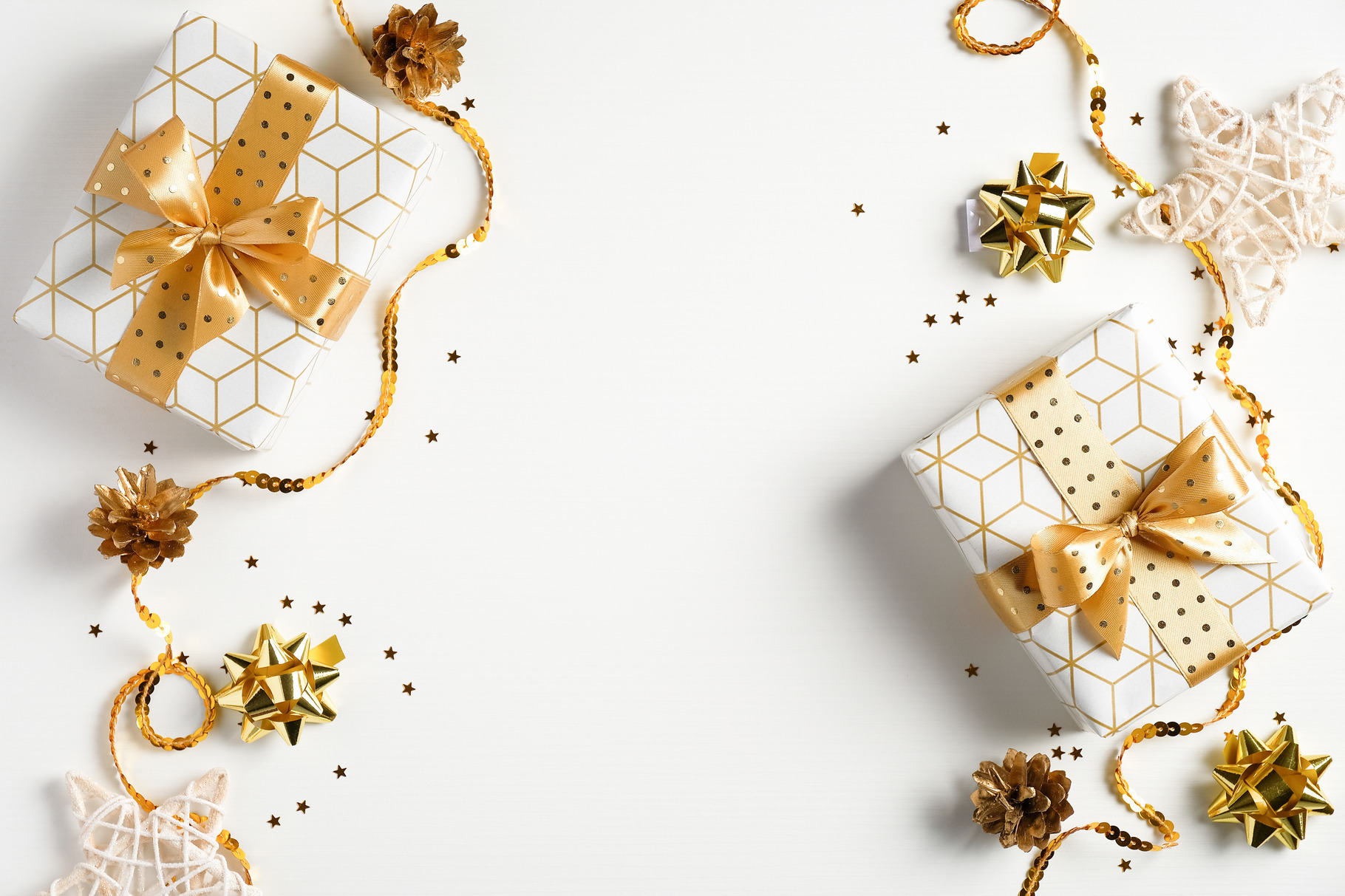Flat lay Christmas compositiom, a Holiday Photo by photoguns