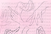 Procreate hands stamps, a Brush Add-On by vurdembrushes (Thumbnail 3 of 3)