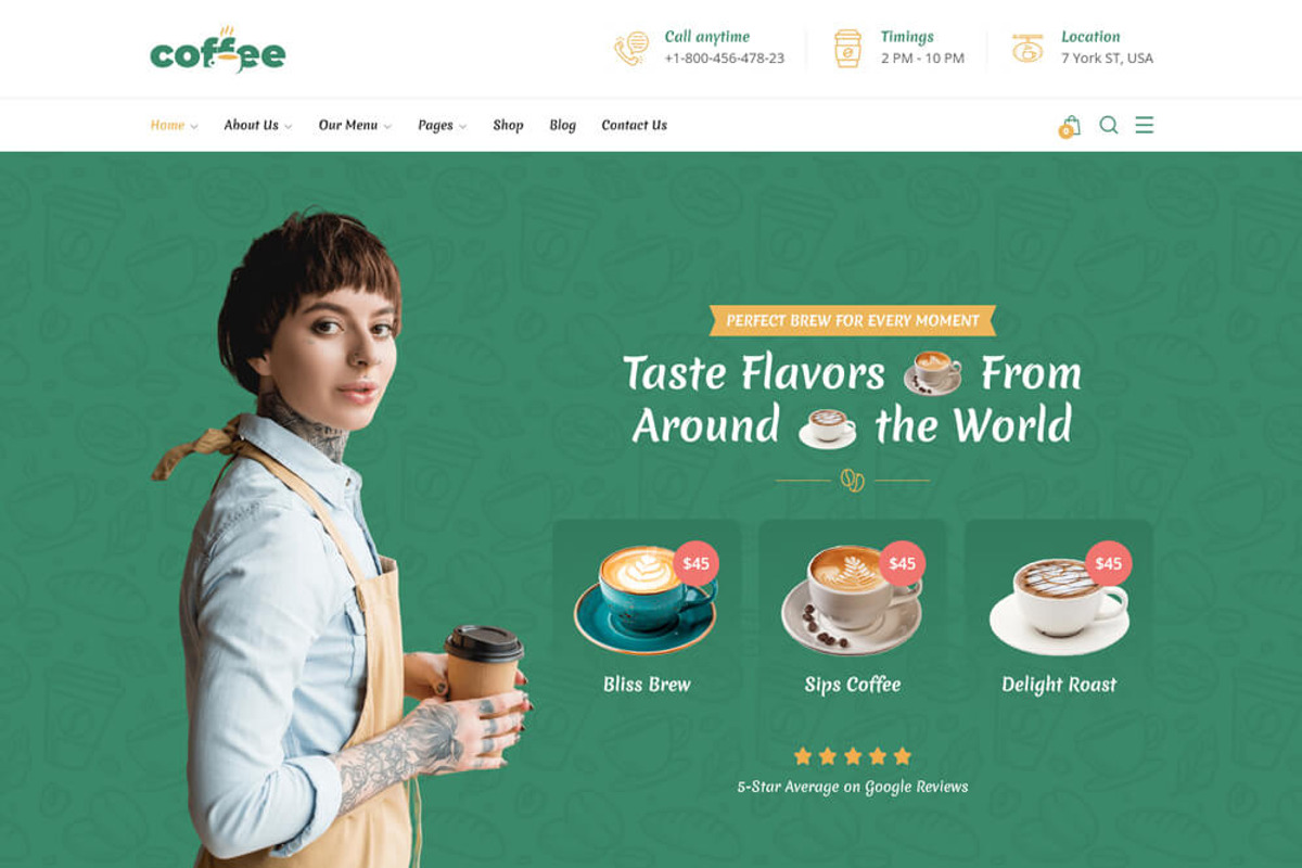 Restaurant WordPress Theme, a WordPress Template by UInstrument (Photo 4 of 6)