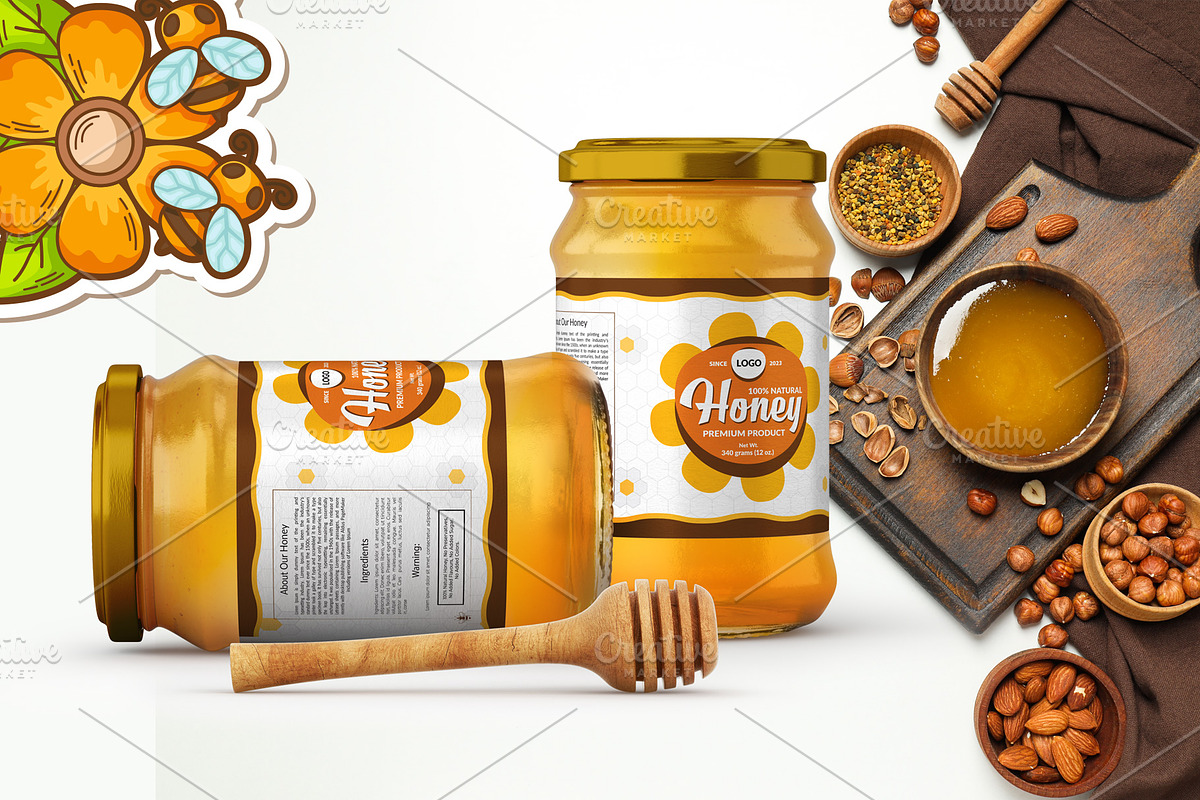 HONEY LABEL TEMPLATE, a Templates & Theme by ramzan.shaikh (Photo 2 of 3)