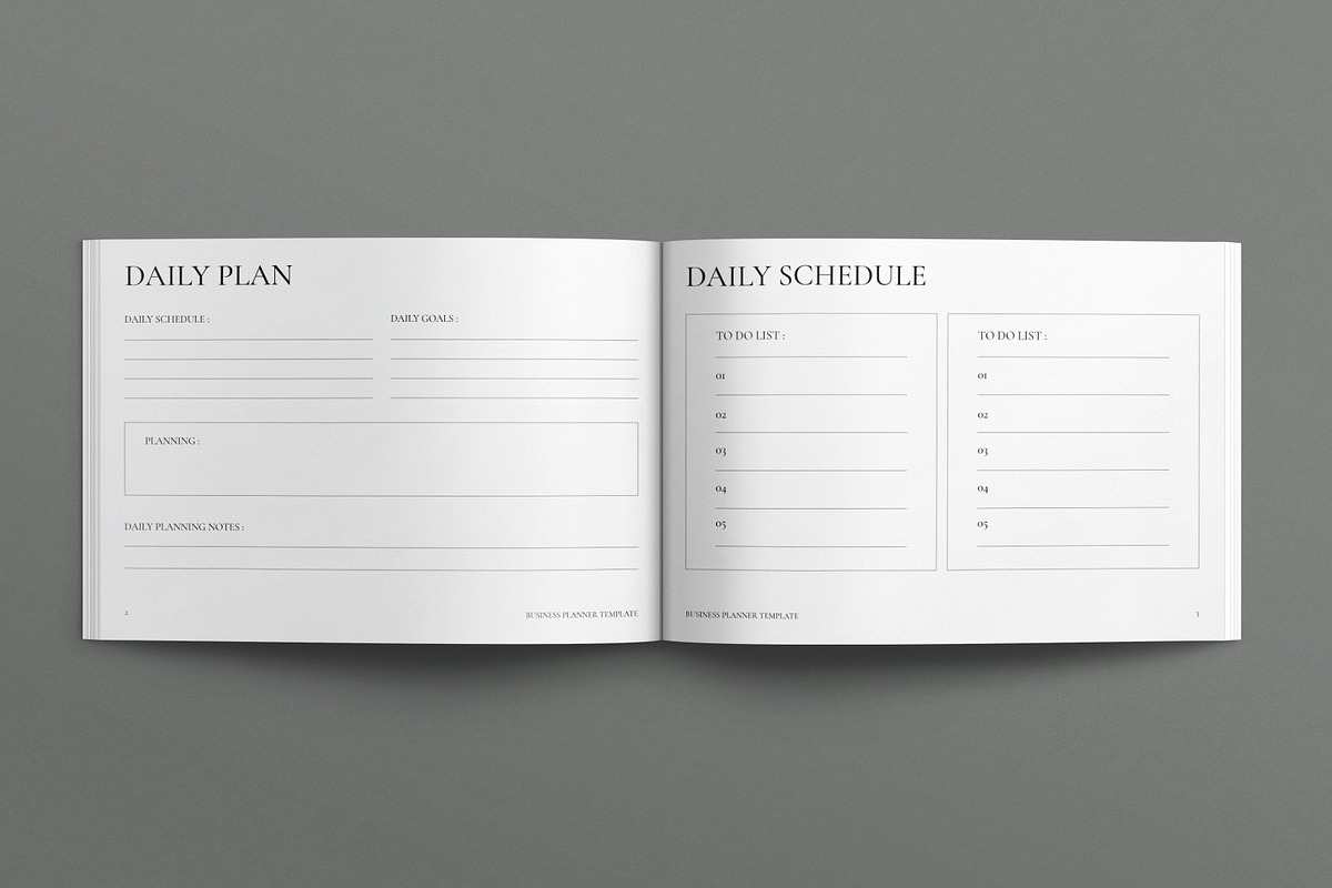 Planner Template Landscape, a Brochure Template by E-Type (Photo 2 of 7)