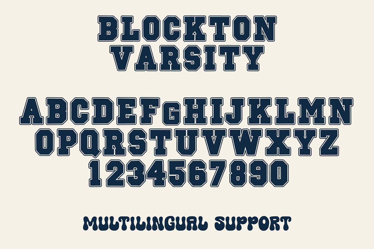 Blockton Varsity, a Slab Serif Font by Dm Studio (Photo 9 of 10)