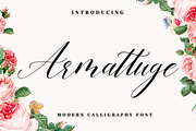 Armattuge - Script font, a Script Font by Quothron (Thumbnail 1 of 6)