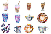 Vintage Coffee Time Clipart, an Illustration by Designworld (Thumbnail 4 of 4)