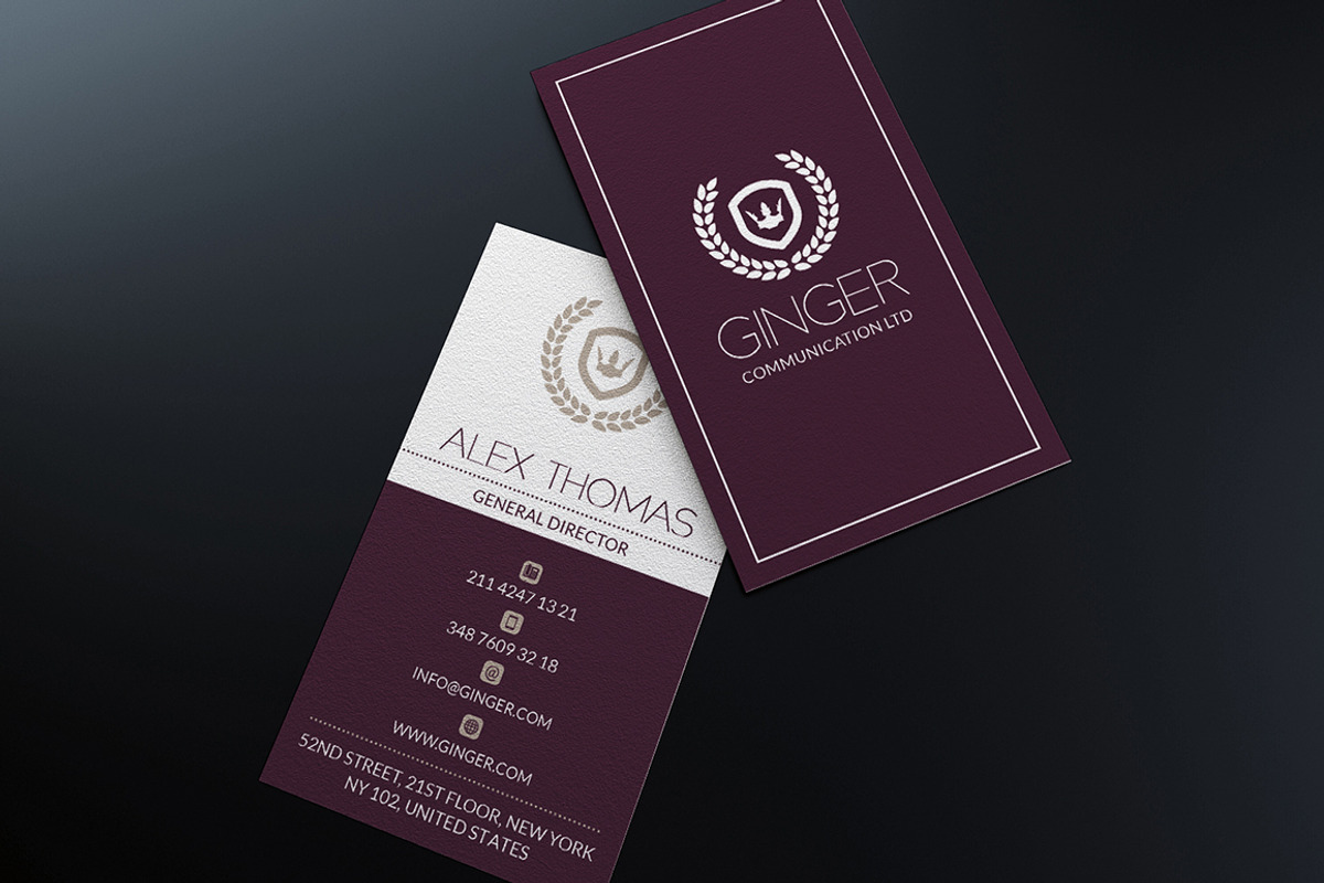Elegant Business Card, a Business Card Template by Marvel (Photo 5 of 6)