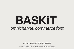 BASKiT Commerce Branding Font