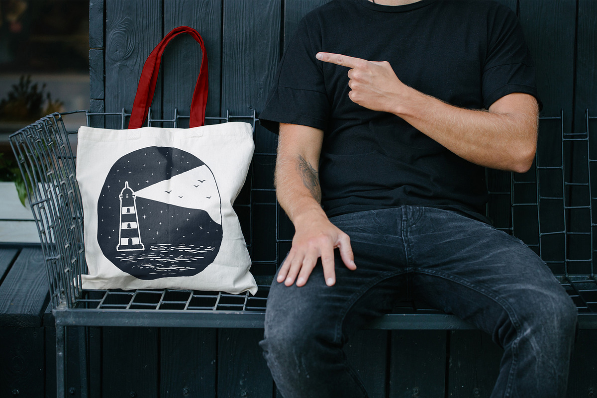 Tote Bag Mock Up Pack, a Product Mockup by Arfis (Photo 4 of 20)