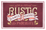 Rustic Frames & Textures - Procreate, a Texture Graphic by Ornaments of Grace (Thumbnail 1 of 6)