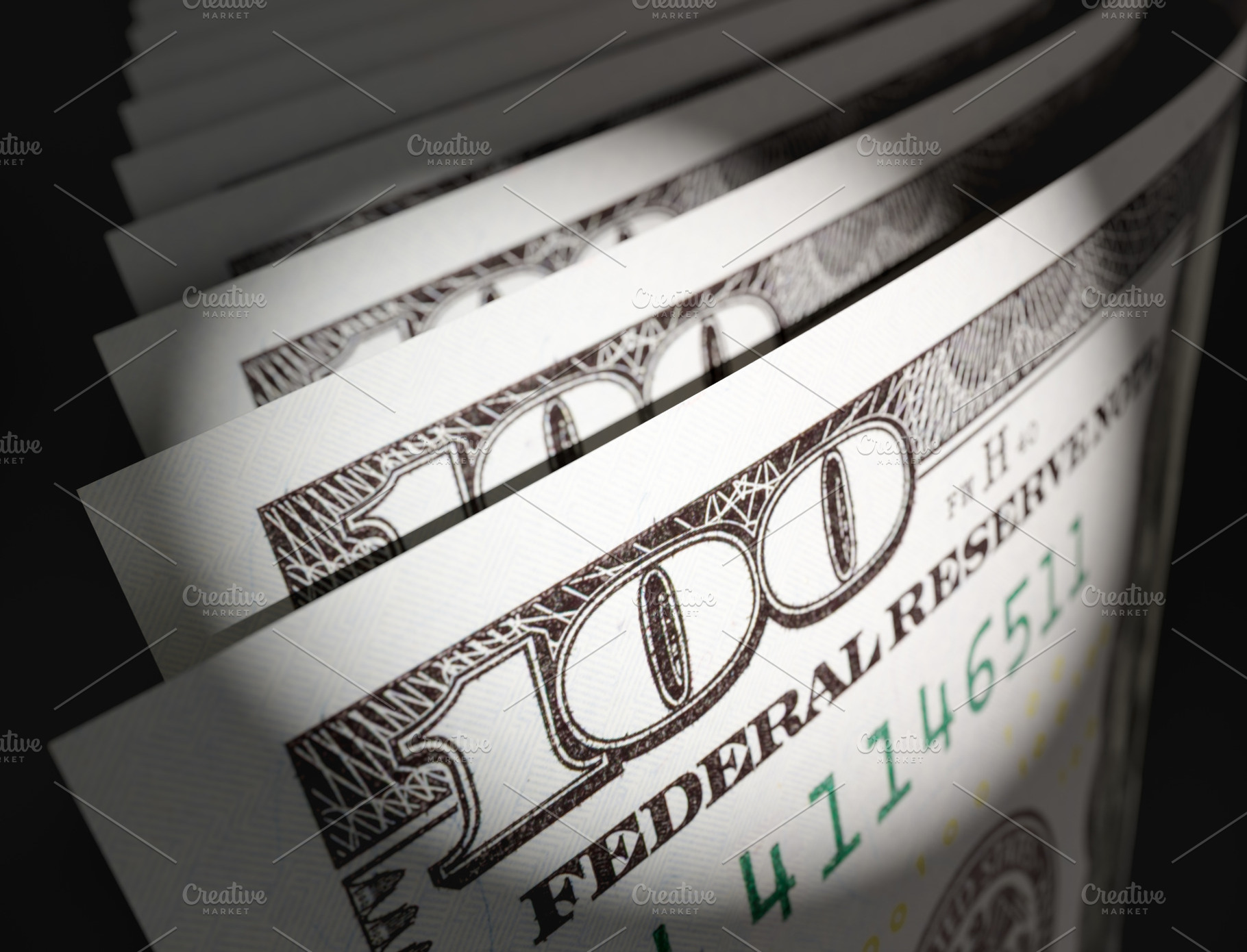 Close-up of US 100 Dollar Bills, a Business Photo by Andy Dean Photography