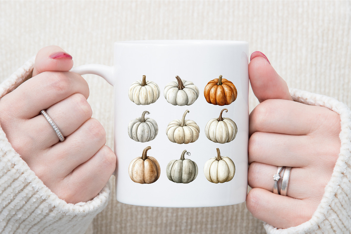 Watercolor Neutral Autumn Clipart Bu, an Illustration by Sublimation Artist (Photo 5 of 6)