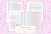 Pink and Blue Bow Sticker Sheets, a Stationery Template by Little Creative Scribbles (Thumbnail 1 of 5)