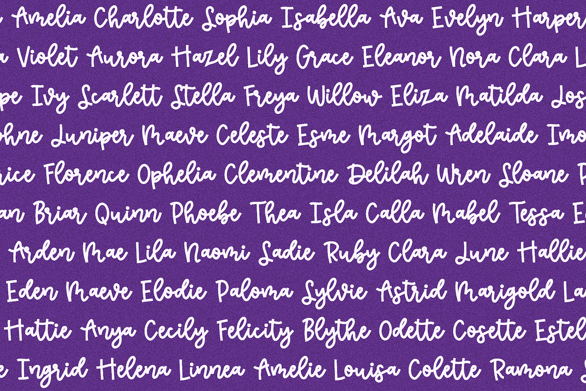 Lavender Sky Script, a Handwritten Font by Beck McCormick (Photo 7 of 10)