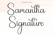 Samantha Signature, a Handwritten Font by InermediaSTUDIO (Thumbnail 1 of 8)
