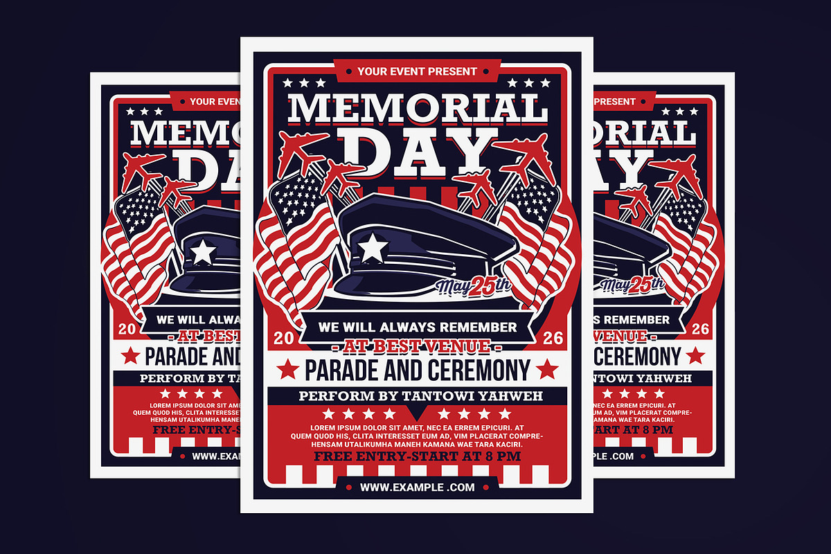 Memorial Day Flyer, a Flyer Template by Muhamad Iqbal hidayat (Photo 1 of 4)