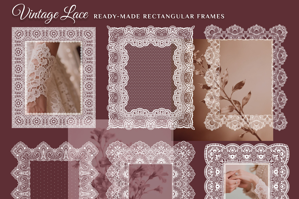 Vintage Lace. Vector collection, a Pattern Graphic by Molly art (Photo 6 of 12)