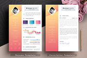 Modern Resume Cv Template, a Resume Template by Tbunny (Thumbnail 3 of 6)