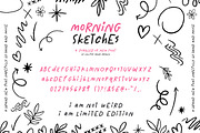 Morning Sketches Font, a Font by Lollipop Hand Drawn (Thumbnail 6 of 8)