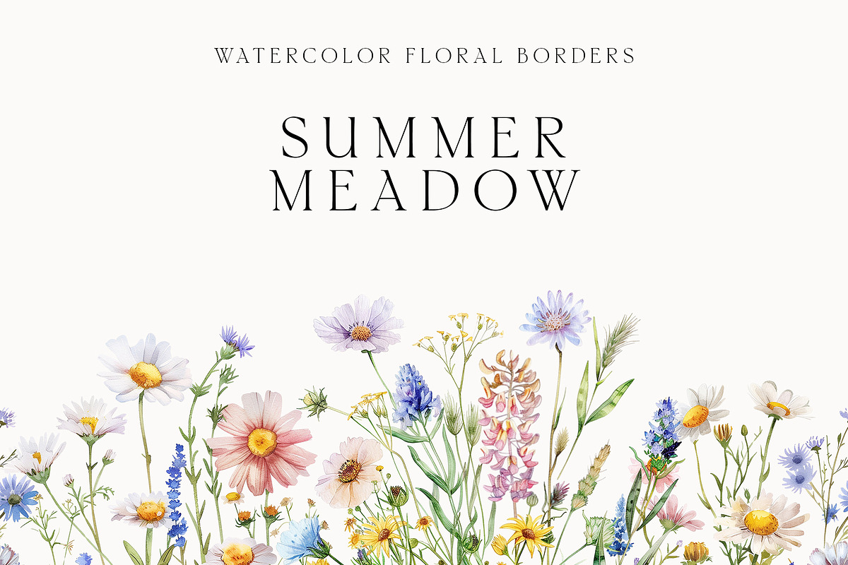 Waterolor Floral Borders Bundle, a Decorative Illustration by Lana Elanor (Photo 84 of 97)