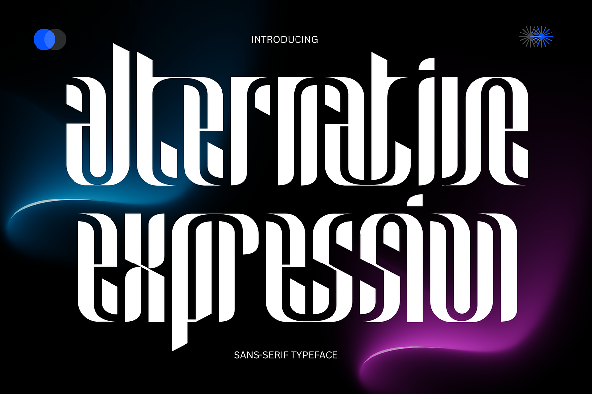 Alternative Expression - Futuristic, a Sans Serif Font by 177Studio (Photo 1 of 8)