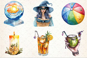 Witchy Summer Clipart, an Illustration by Rose Art (Thumbnail 3 of 7)