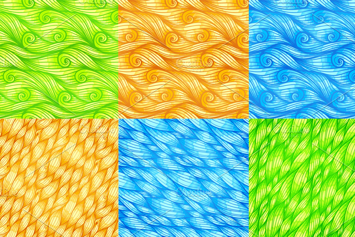 24 hand-drawn seamless patterns preview 3