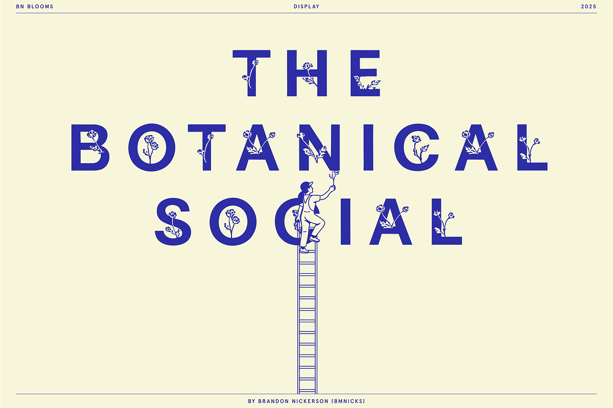 BN Blooms, a Sans Serif Font by Bnick (Photo 4 of 17)