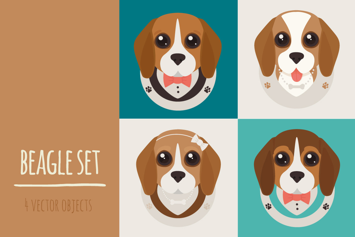 beagle set, an Object Graphic by adi katz (Photo 1 of 5)