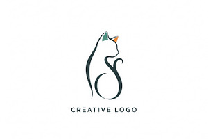 Minimal Cat Logo, a Branding & Logo Template by Logocreative
