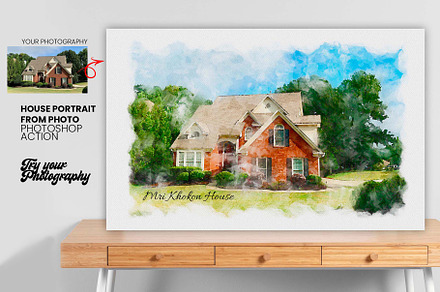 House Portrait from Photo Action, an Action Add-On by MRI STUDIO