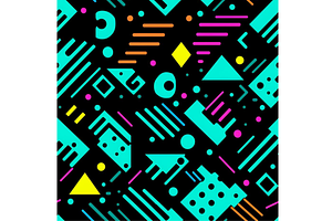 90s Neon Seamless Digital Paper