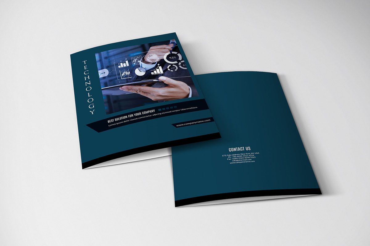 Technology Brochure Template, a Brochure Template by retrographix (Photo 5 of 5)