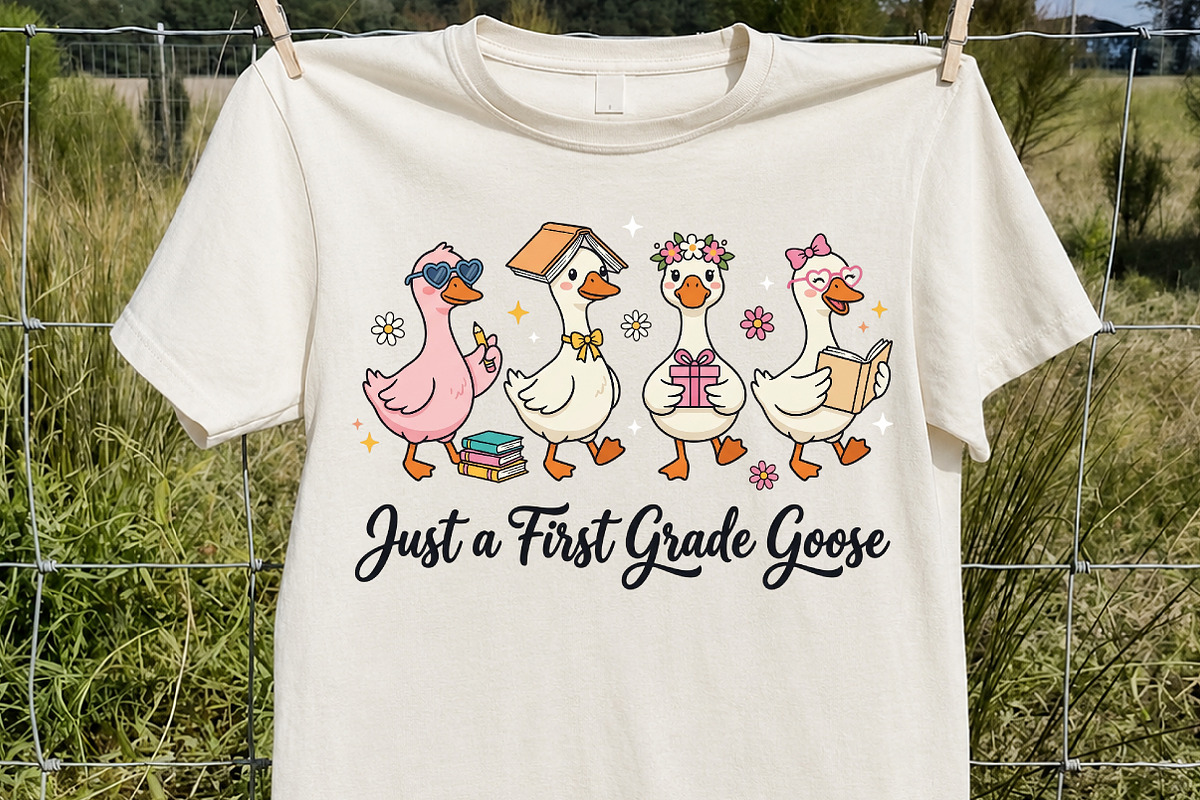 Just a First Grade Goose PNG, a Seasonal Illustration by Rose Art (Photo 2 of 7)