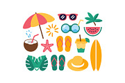 Summer Beach Elements Vector, an Object Graphic by jahid234 (Thumbnail 9 of 13)
