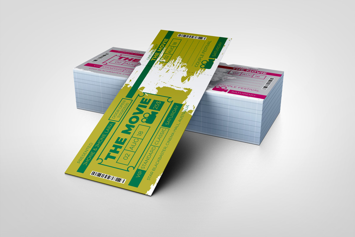 Concert Event Ticket Template, a Card Template by BrandlyTemplate (Photo 3 of 3)