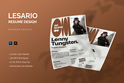 Lesario - Resume Template, a Resume Template by StreaksideStd (Thumbnail 1 of 2)