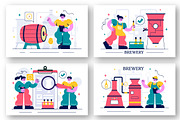 10 Beer Brewing Process Illustration, a Food Illustration by denayunebgt (Thumbnail 2 of 4)