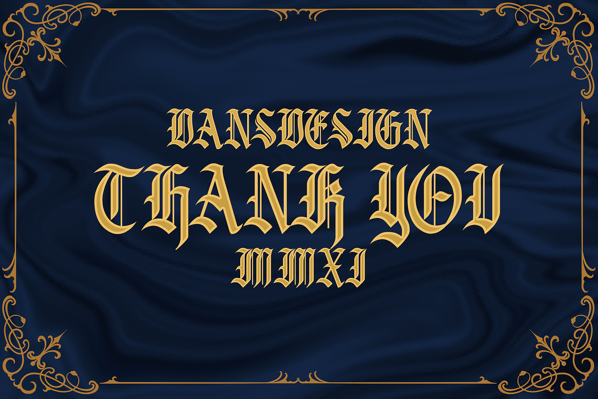 Betchers, a Blackletter Font by dansdesign (Photo 7 of 7)