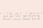 Mountain, a Script Font by Katie Holland (Thumbnail 3 of 7)