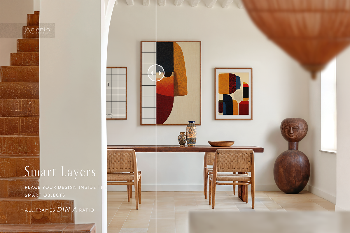 MARIA Din A | Frame Mockup Full Set, a Household Mockup by Acierto Studio (Photo 3 of 15)