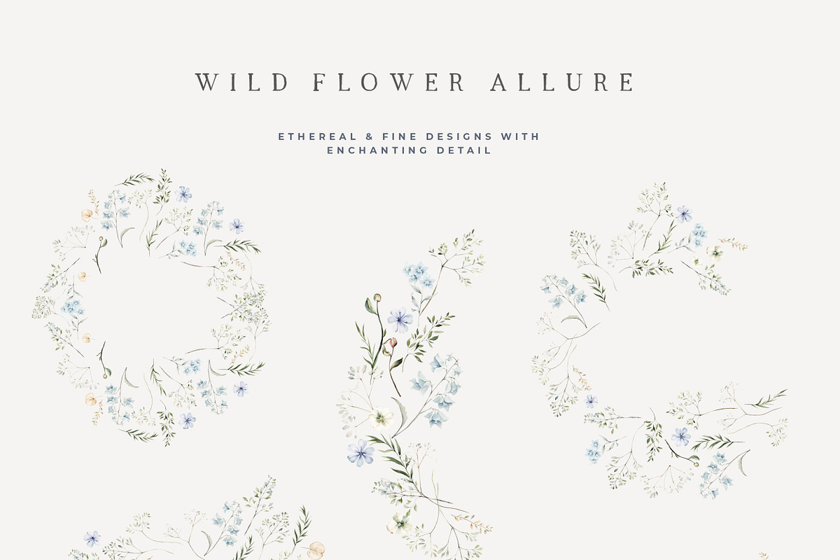Wildflower Wedding Watercolor Bundle, a Decorative Illustration by Laras Wonderland (Photo 18 of 20)