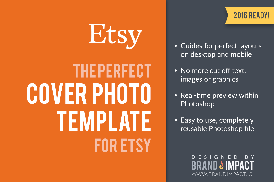Etsy Cover Image Template by Brand Impact  Creative Market