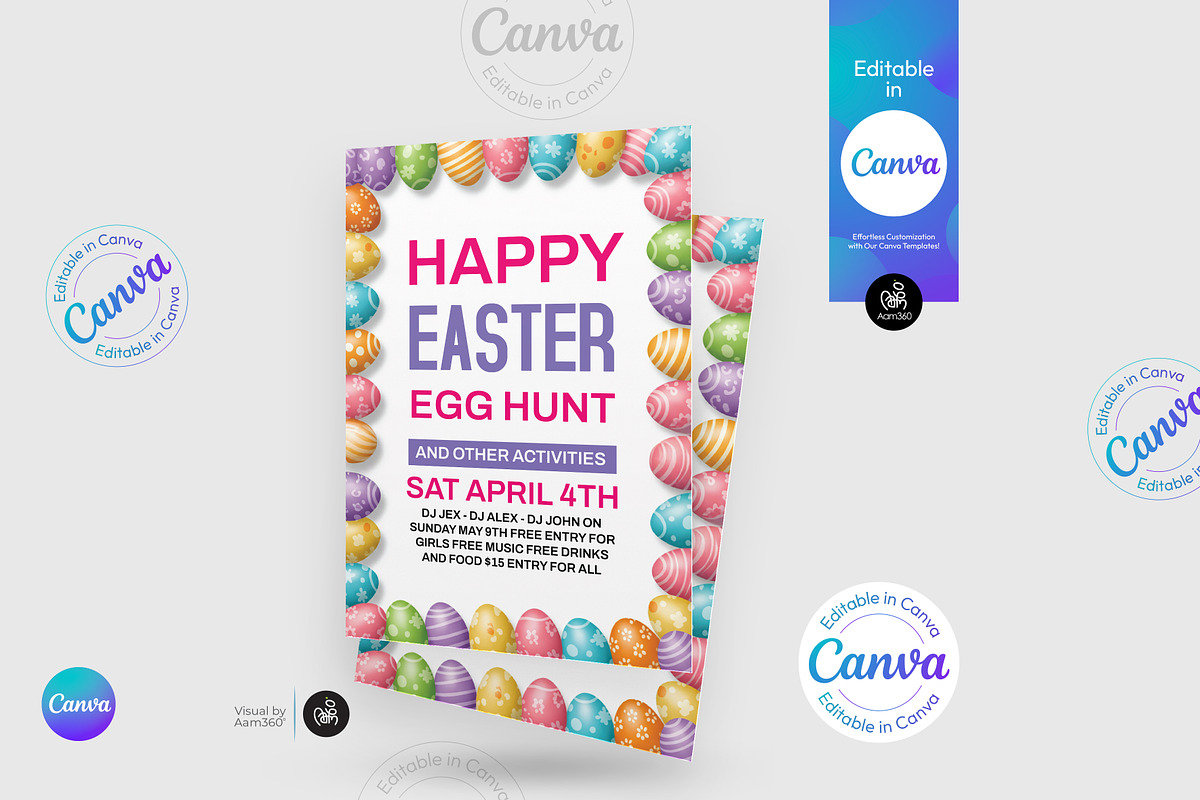 Easter Menu Flyer Template, a Flyer Template by Aam360 (Photo 3 of 3)