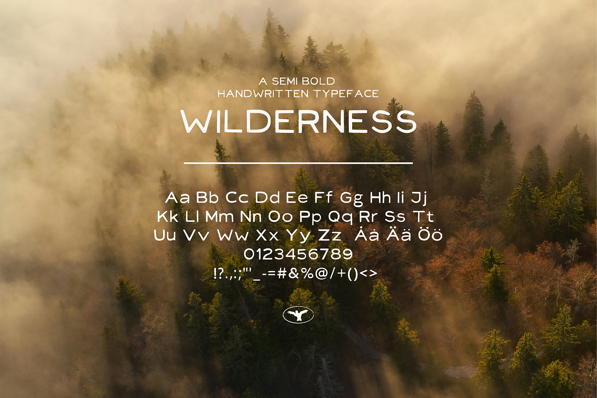 WILDERNESS SEMI BOLD TYPEFACE, a Handwritten Font by Caroline Holm Design (Photo 2 of 3)