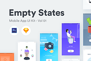 Empty States - Vol 01, an iPhone Mockup by Nimart (Thumbnail 1 of 5)