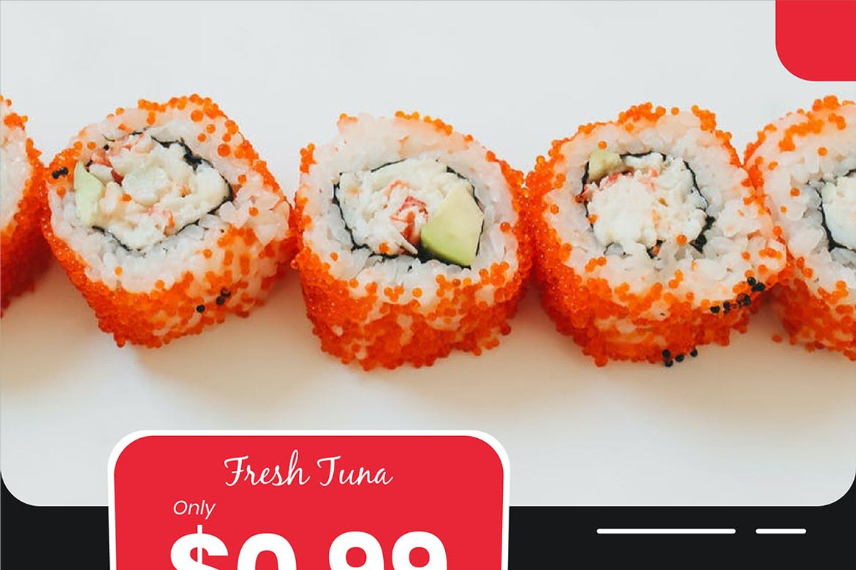 Sushi Restaurant Instagram Post, a Social Media Template by FDR Studio (Photo 5 of 6)
