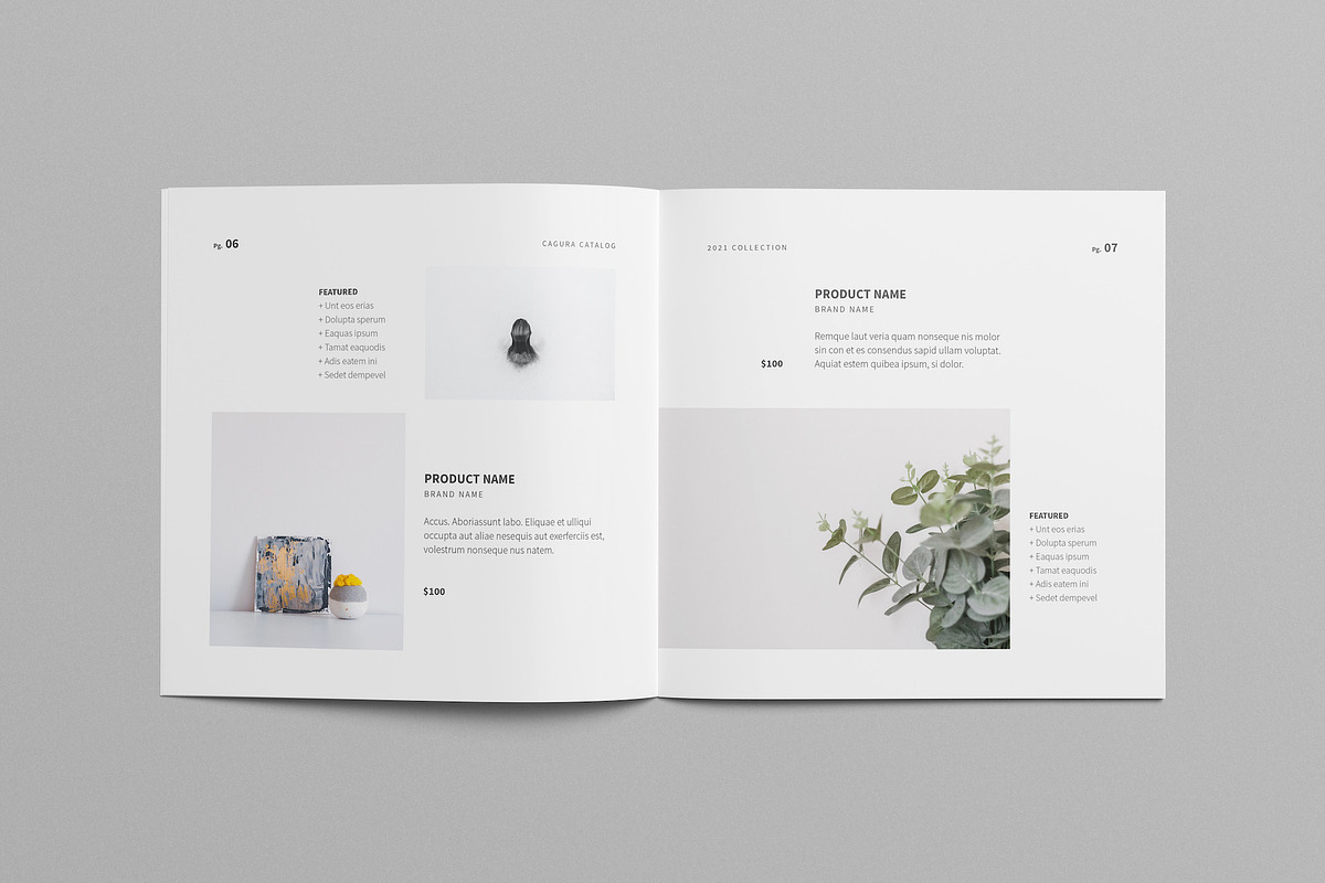 Minimal Square Catalog, a Brochure Template by Meenom Templates (Photo 9 of 14)